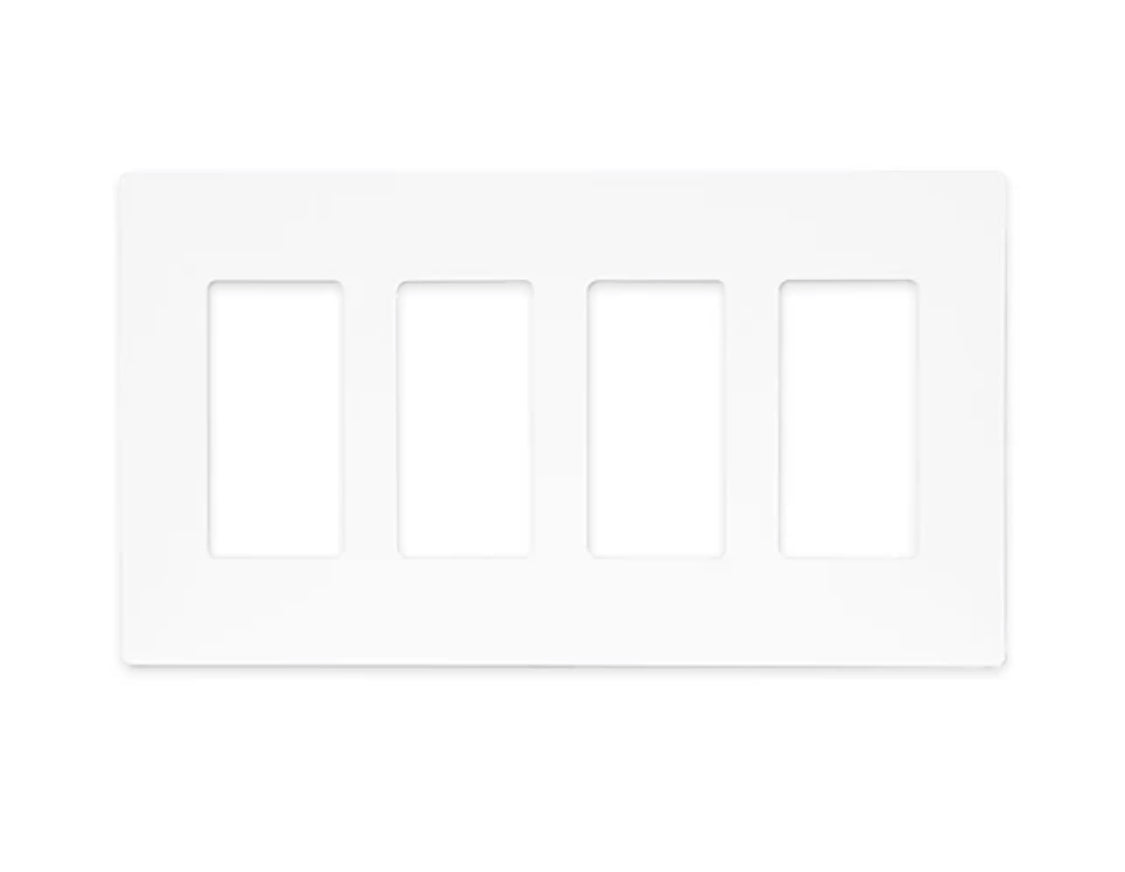 4-Gang Screwless Wall Plate