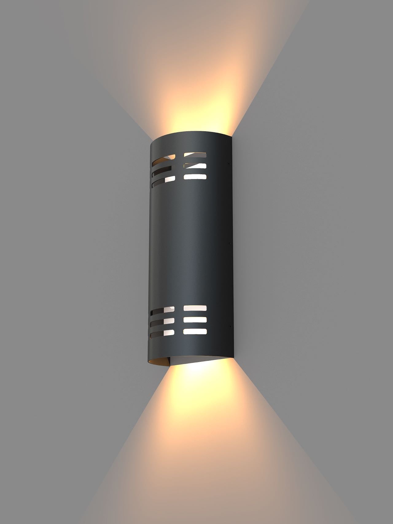 12" Up and Down Cylinder LED Wall Light