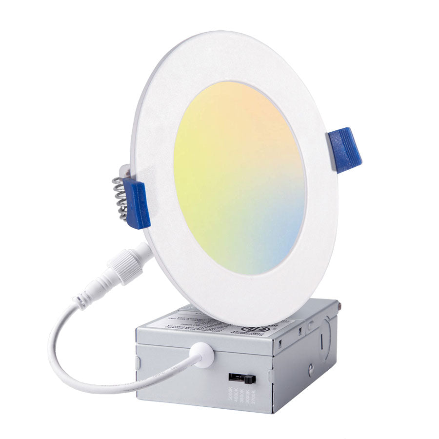 6" Flat Round Slim Panel