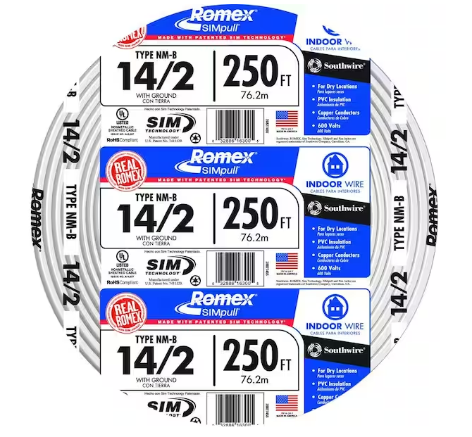 12/4 Type NM-B Cable (250FT)