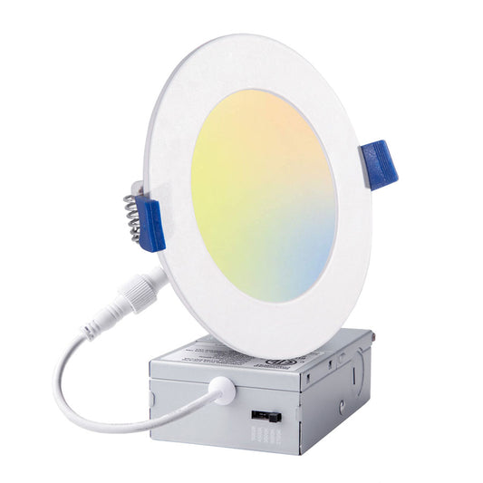 6" Flat Round Slim Panel