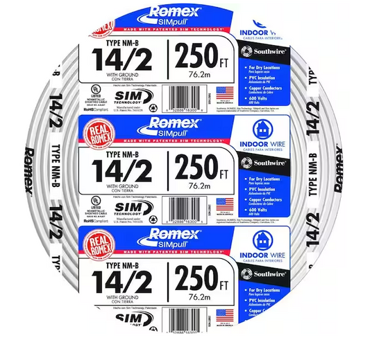 12/4 Type NM-B Cable (250FT)