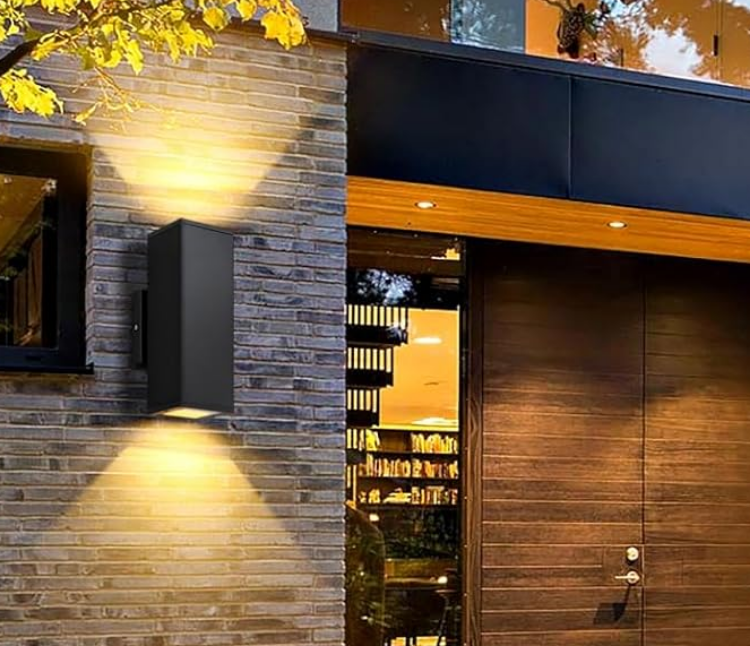 12" Rectangle LED Wall Light (Black)